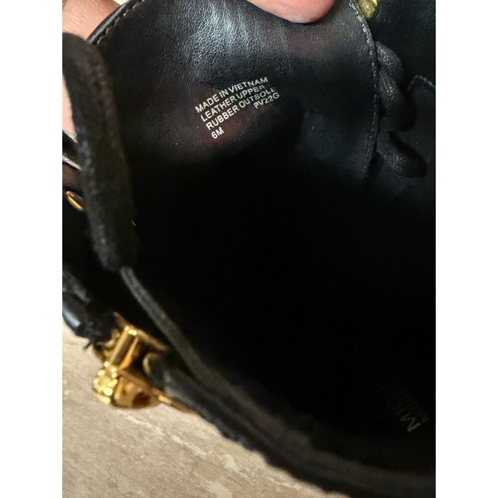 Michael Kors Porter Leather Lace-Up Boot Womens Shoes Sz 6M New in Box - Picture 13 of 16